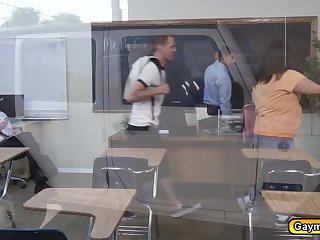 Gays in school sucking big cocks and fucks in the ass